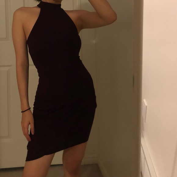 Forever 21 high neck wine mini dress - Picture 1 of 3